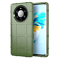 Ultra-thin Silicone Gel Soft Case 360 Degrees Cover for Huawei Mate 40 Pro+ Plus Army green