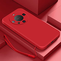 Ultra-thin Silicone Gel Soft Case 360 Degrees Cover for Huawei Mate 60 Pro Red