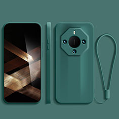 Ultra-thin Silicone Gel Soft Case 360 Degrees Cover for Huawei Mate 60 RS Ultimate Midnight Green