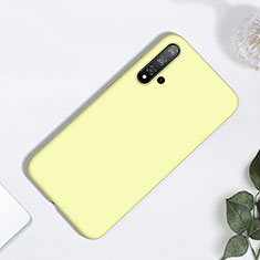 Ultra-thin Silicone Gel Soft Case 360 Degrees Cover for Huawei Nova 5 Pro Yellow
