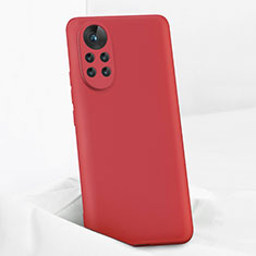 Ultra-thin Silicone Gel Soft Case 360 Degrees Cover for Huawei Nova 8 5G Red