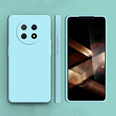 Ultra-thin Silicone Gel Soft Case 360 Degrees Cover for Huawei Nova Y91 Cyan