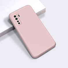Ultra-thin Silicone Gel Soft Case 360 Degrees Cover for Huawei P40 Lite 5G Pink