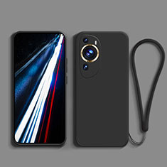Ultra-thin Silicone Gel Soft Case 360 Degrees Cover for Huawei P60 Art Black