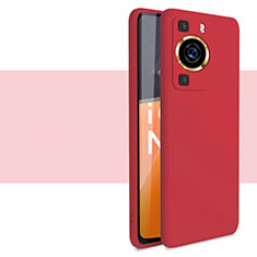 Ultra-thin Silicone Gel Soft Case 360 Degrees Cover for Huawei P60 Pro Red