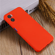 Ultra-thin Silicone Gel Soft Case 360 Degrees Cover for Motorola Moto E22 Red