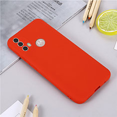 Ultra-thin Silicone Gel Soft Case 360 Degrees Cover for Motorola Moto E30 Red