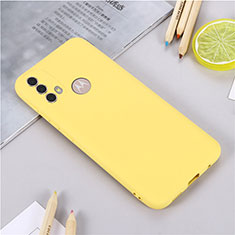 Ultra-thin Silicone Gel Soft Case 360 Degrees Cover for Motorola Moto E40 Yellow