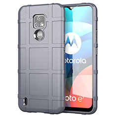 Ultra-thin Silicone Gel Soft Case 360 Degrees Cover for Motorola Moto E7 (2020) Gray