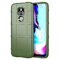 Ultra-thin Silicone Gel Soft Case 360 Degrees Cover for Motorola Moto E7 Plus Green