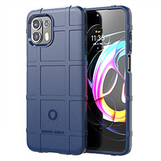 Ultra-thin Silicone Gel Soft Case 360 Degrees Cover for Motorola Moto Edge 20 Lite 5G Blue
