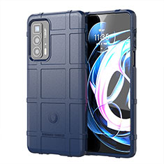 Ultra-thin Silicone Gel Soft Case 360 Degrees Cover for Motorola Moto Edge 20 Pro 5G Blue