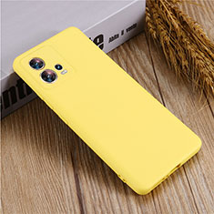 Ultra-thin Silicone Gel Soft Case 360 Degrees Cover for Motorola Moto Edge 30 Fusion 5G Yellow