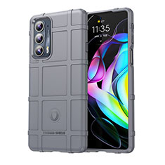 Ultra-thin Silicone Gel Soft Case 360 Degrees Cover for Motorola Moto Edge Lite 5G Gray