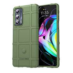 Ultra-thin Silicone Gel Soft Case 360 Degrees Cover for Motorola Moto Edge Lite 5G Green
