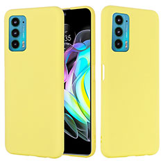 Ultra-thin Silicone Gel Soft Case 360 Degrees Cover for Motorola Moto Edge S Pro 5G Yellow
