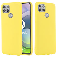 Ultra-thin Silicone Gel Soft Case 360 Degrees Cover for Motorola Moto G 5G Yellow