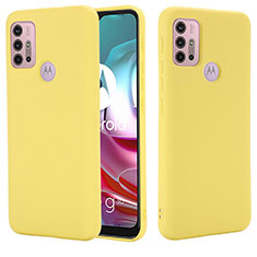 Ultra-thin Silicone Gel Soft Case 360 Degrees Cover for Motorola Moto G10 Yellow