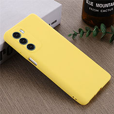 Ultra-thin Silicone Gel Soft Case 360 Degrees Cover for Motorola Moto G200 5G Yellow