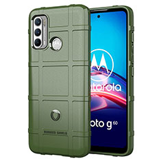 Ultra-thin Silicone Gel Soft Case 360 Degrees Cover for Motorola Moto G40 Fusion Green