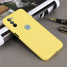 Ultra-thin Silicone Gel Soft Case 360 Degrees Cover for Motorola Moto G41 Yellow