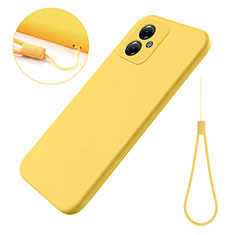 Ultra-thin Silicone Gel Soft Case 360 Degrees Cover for Motorola Moto G54 5G Yellow