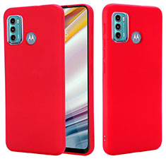 Ultra-thin Silicone Gel Soft Case 360 Degrees Cover for Motorola Moto G60 Red