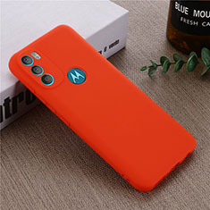 Ultra-thin Silicone Gel Soft Case 360 Degrees Cover for Motorola Moto G71 5G Red