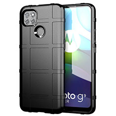 Ultra-thin Silicone Gel Soft Case 360 Degrees Cover for Motorola Moto G9 Power Black