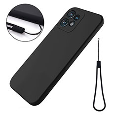 Ultra-thin Silicone Gel Soft Case 360 Degrees Cover for Motorola Moto X40 5G Black
