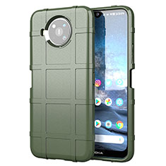 Ultra-thin Silicone Gel Soft Case 360 Degrees Cover for Nokia 8.3 5G Army green