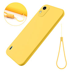 Ultra-thin Silicone Gel Soft Case 360 Degrees Cover for Nokia C12 Yellow