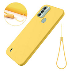 Ultra-thin Silicone Gel Soft Case 360 Degrees Cover for Nokia C31 Yellow
