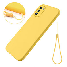 Ultra-thin Silicone Gel Soft Case 360 Degrees Cover for Nokia G21 Yellow