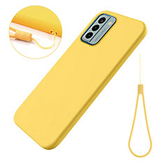 Ultra-thin Silicone Gel Soft Case 360 Degrees Cover for Nokia G22 Yellow