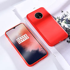 Ultra-thin Silicone Gel Soft Case 360 Degrees Cover for OnePlus 7T Red