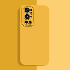 Ultra-thin Silicone Gel Soft Case 360 Degrees Cover for OnePlus 9 Pro 5G Yellow