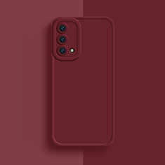 Ultra-thin Silicone Gel Soft Case 360 Degrees Cover for OnePlus Nord N200 5G Red