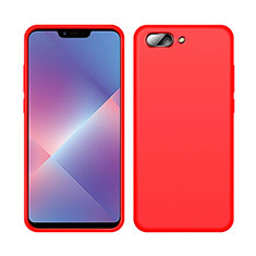 Ultra-thin Silicone Gel Soft Case 360 Degrees Cover for Oppo A12e Red