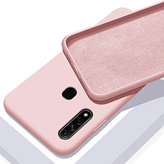 Ultra-thin Silicone Gel Soft Case 360 Degrees Cover for Oppo A31 Pink