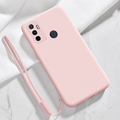 Ultra-thin Silicone Gel Soft Case 360 Degrees Cover for Oppo A32 Pink