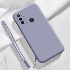 Ultra-thin Silicone Gel Soft Case 360 Degrees Cover for Oppo A33 Lavender Gray