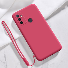 Ultra-thin Silicone Gel Soft Case 360 Degrees Cover for Oppo A53 Red Wine