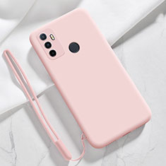 Ultra-thin Silicone Gel Soft Case 360 Degrees Cover for Oppo A53s Pink