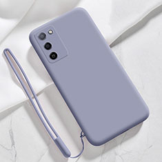 Ultra-thin Silicone Gel Soft Case 360 Degrees Cover for Oppo A55S 5G Lavender Gray