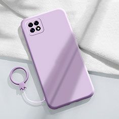 Ultra-thin Silicone Gel Soft Case 360 Degrees Cover for Oppo A72 5G Purple