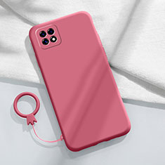 Ultra-thin Silicone Gel Soft Case 360 Degrees Cover for Oppo A72 5G Red