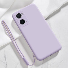 Ultra-thin Silicone Gel Soft Case 360 Degrees Cover for Oppo A76 Clove Purple