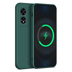 Ultra-thin Silicone Gel Soft Case 360 Degrees Cover for Oppo A78 5G Midnight Green