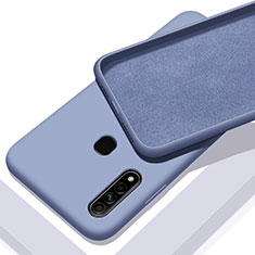 Ultra-thin Silicone Gel Soft Case 360 Degrees Cover for Oppo A8 Gray